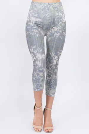 Agave Floral Cropped Leggings