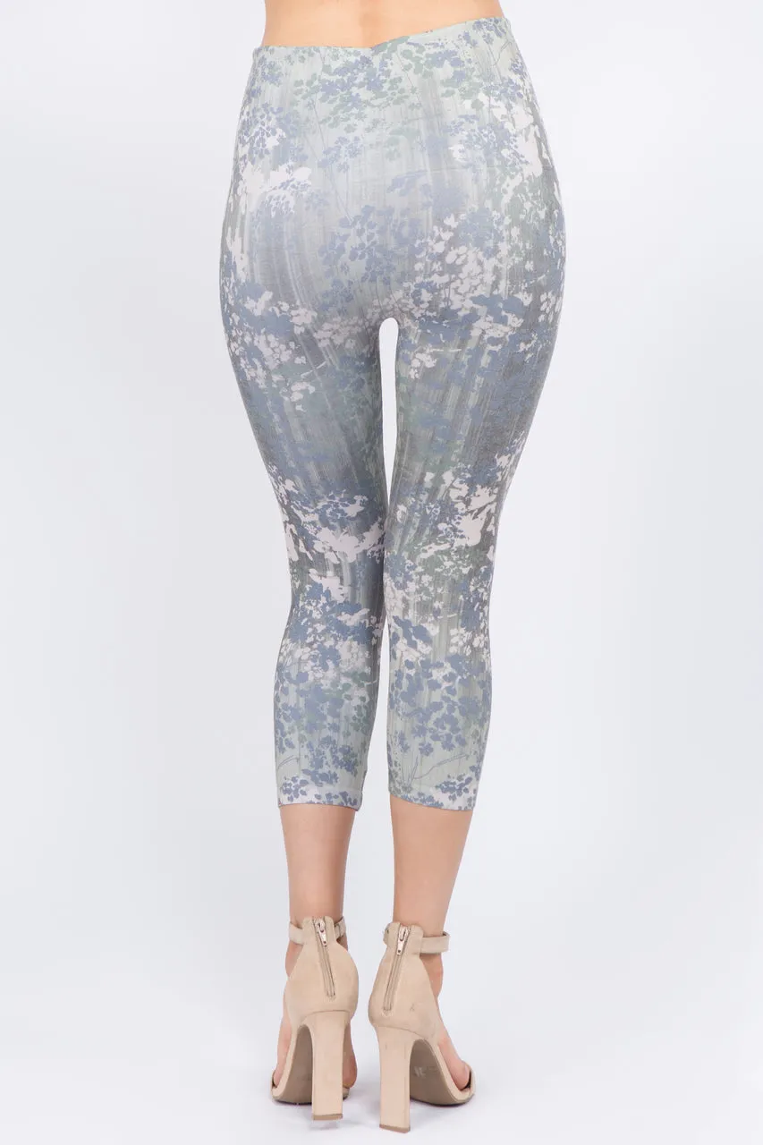 Agave Floral Cropped Leggings