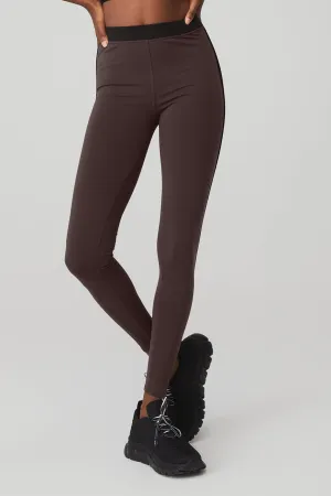 Airbrush High-Waist Streamlined Legging - Raisin/Black