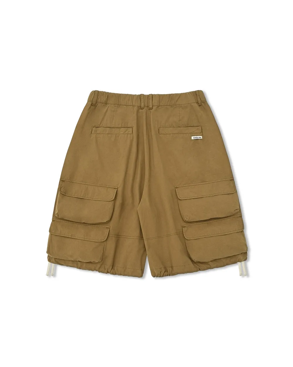 Anglan Slather Utility Pocket Half Pants - Beige