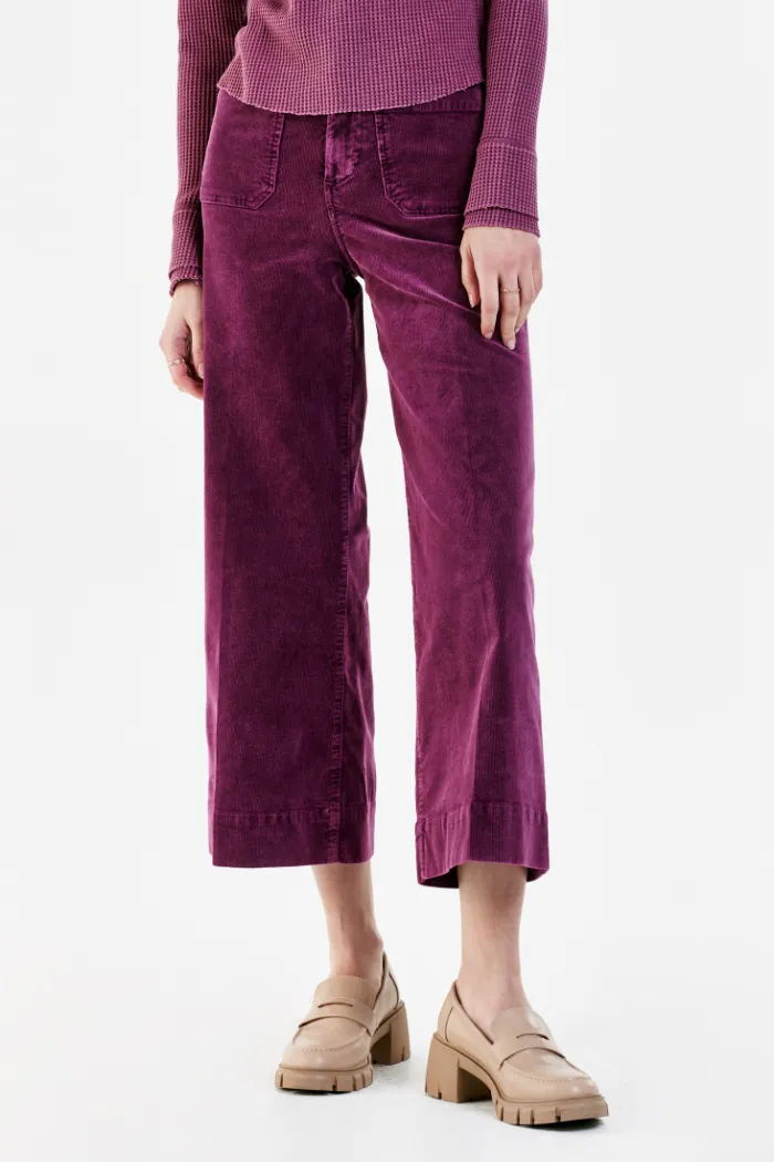 Audrey Super High Rise Cropped Wide Leg Pants