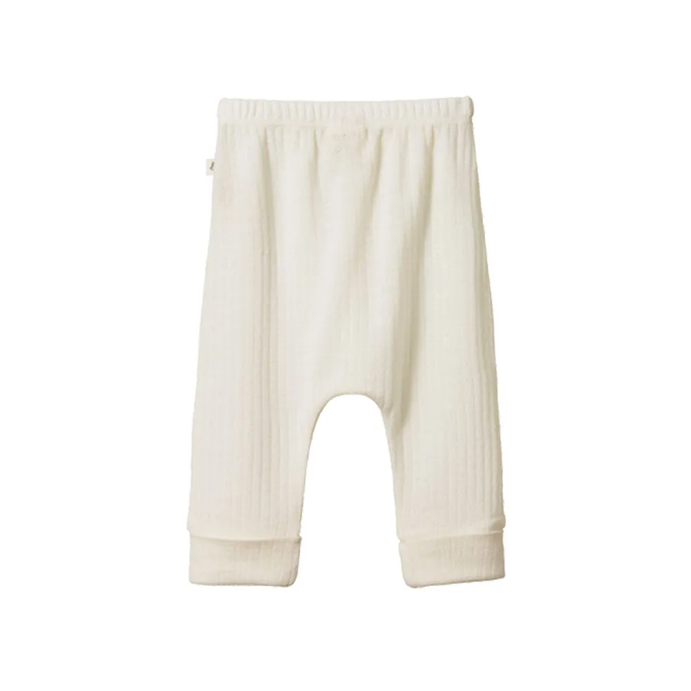 Baby Pants - Pointelle - Organic wool - More colors