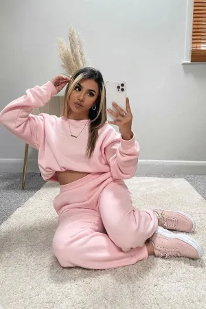 Baby Pink Oversized Joggers - Erica