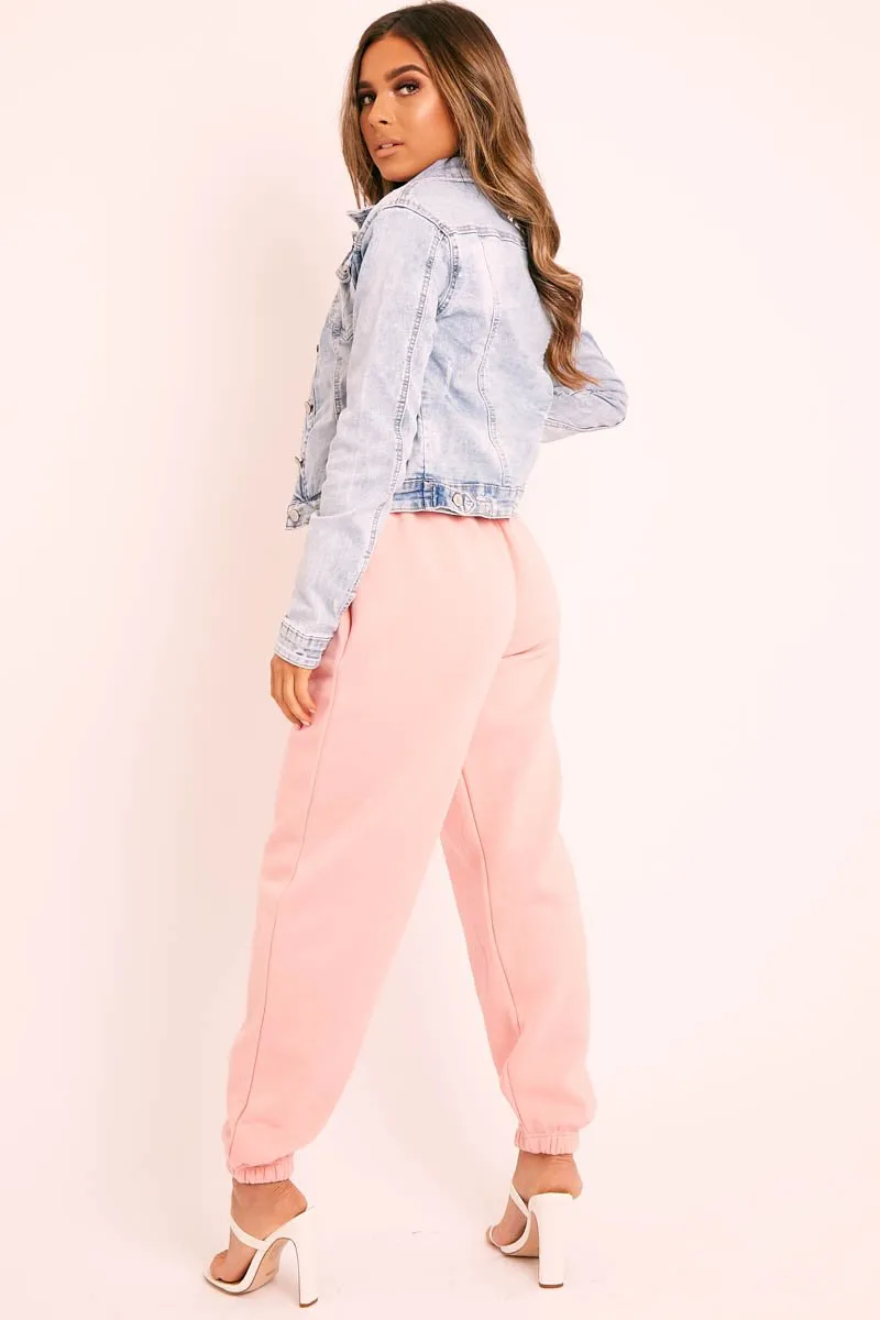 Baby Pink Oversized Joggers - Erica