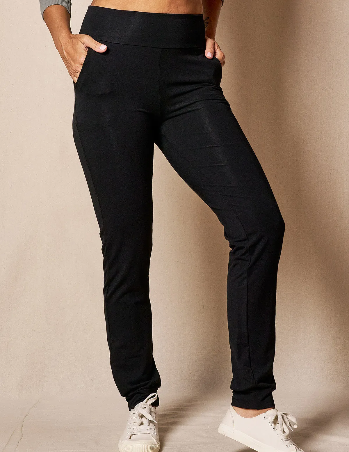 Bamboo / Organic Cotton Flat Waist Comfort Joggers