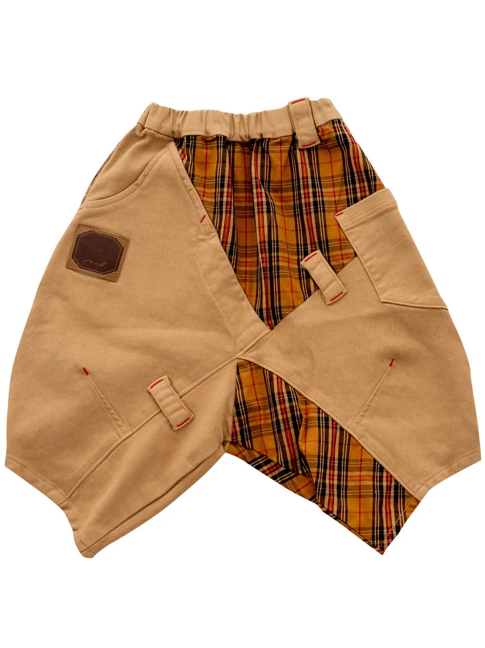 Beige Crash Pants