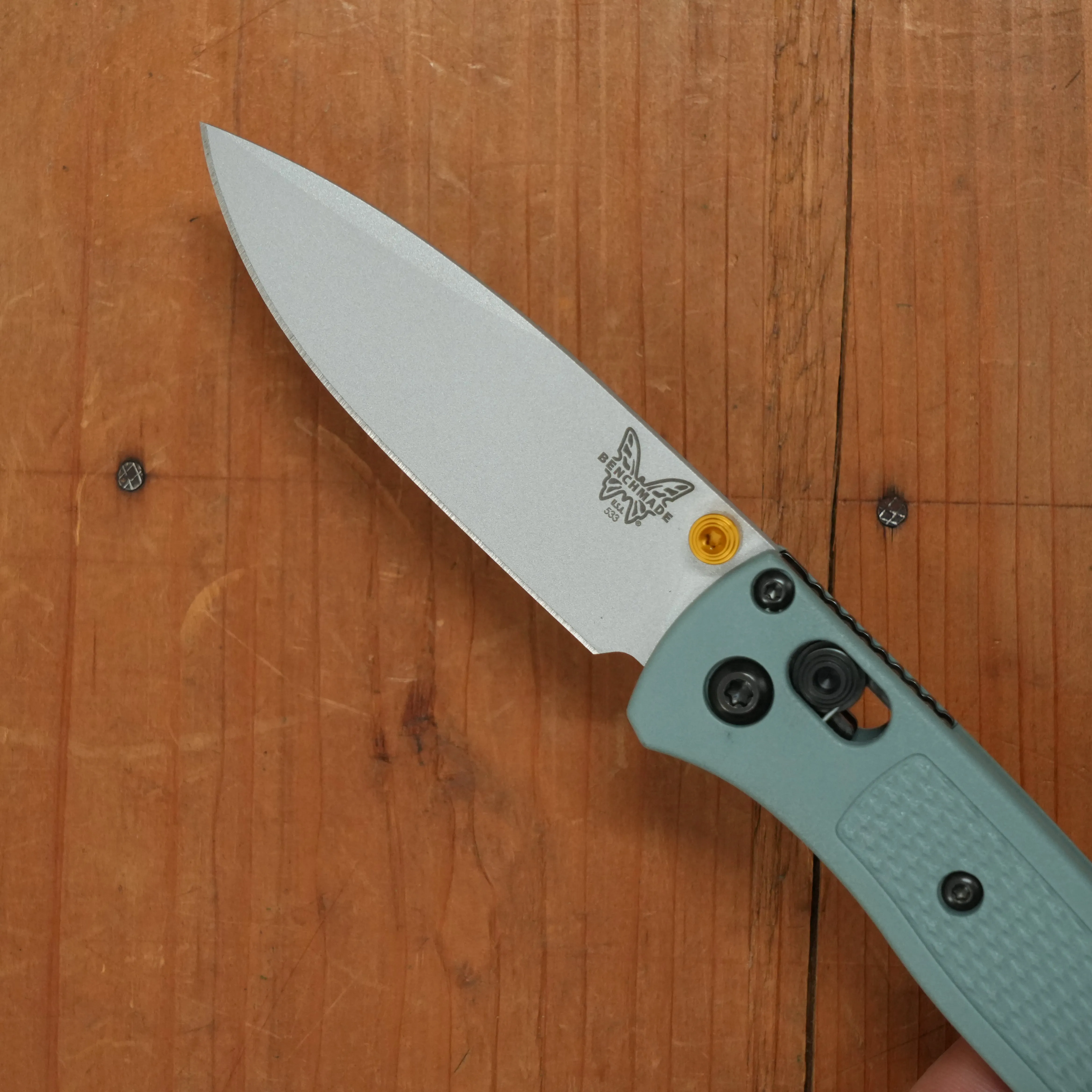 Benchmade 533SL-07 Mini Bugout Drop Point CPM-S30V AXIS Lock Sage Green Handle