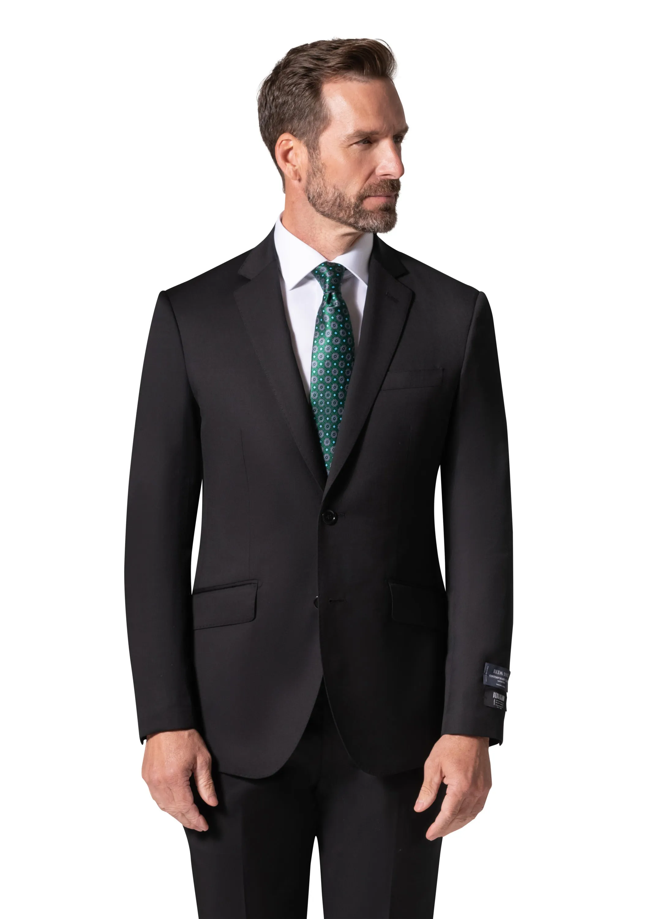 Berragamo - Reda | Modern Fit 2-Piece Solid Suit - Black