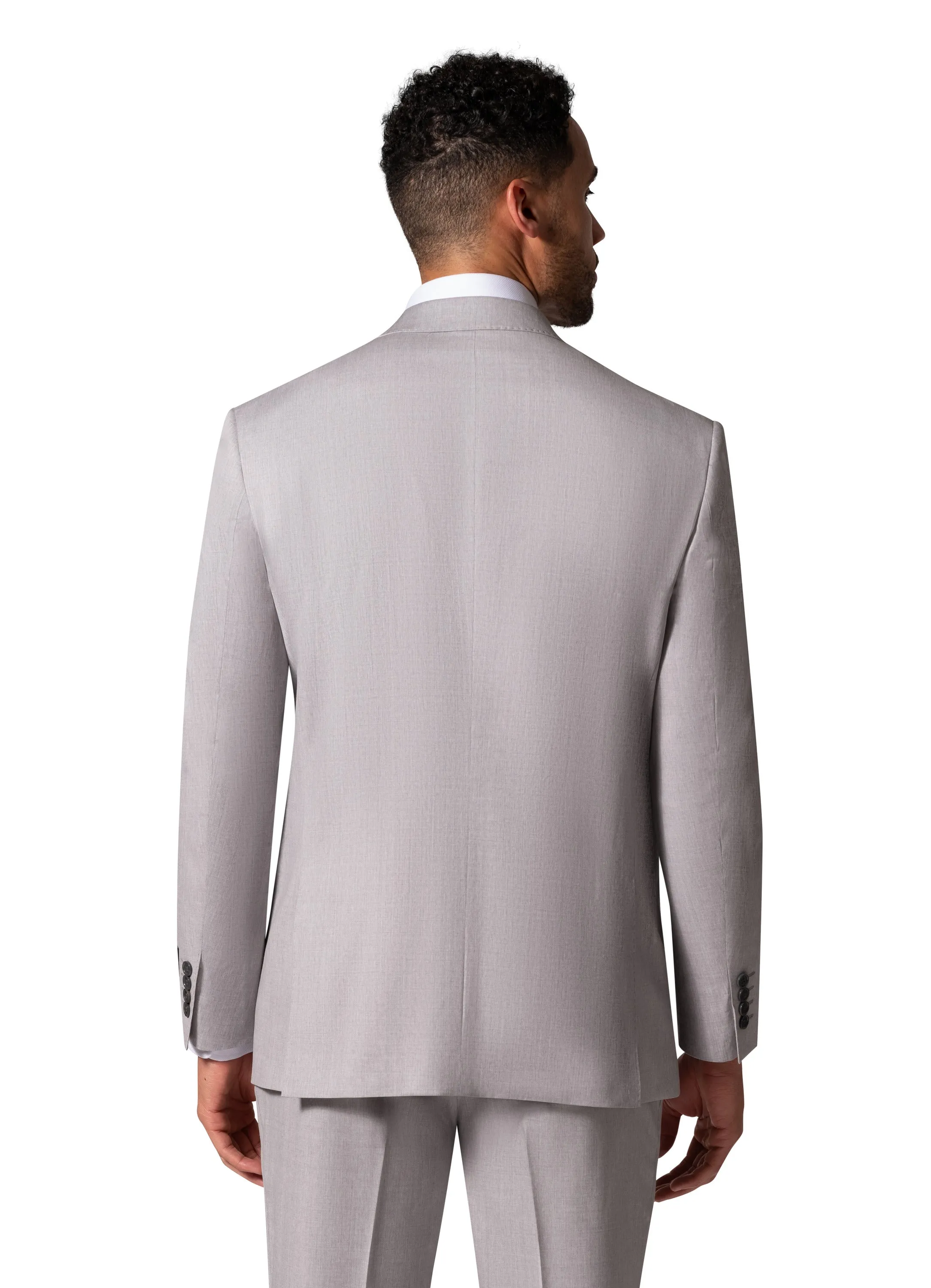 Berragamo - Reda | Modern Fit 2-Piece Solid Suit - Light Grey