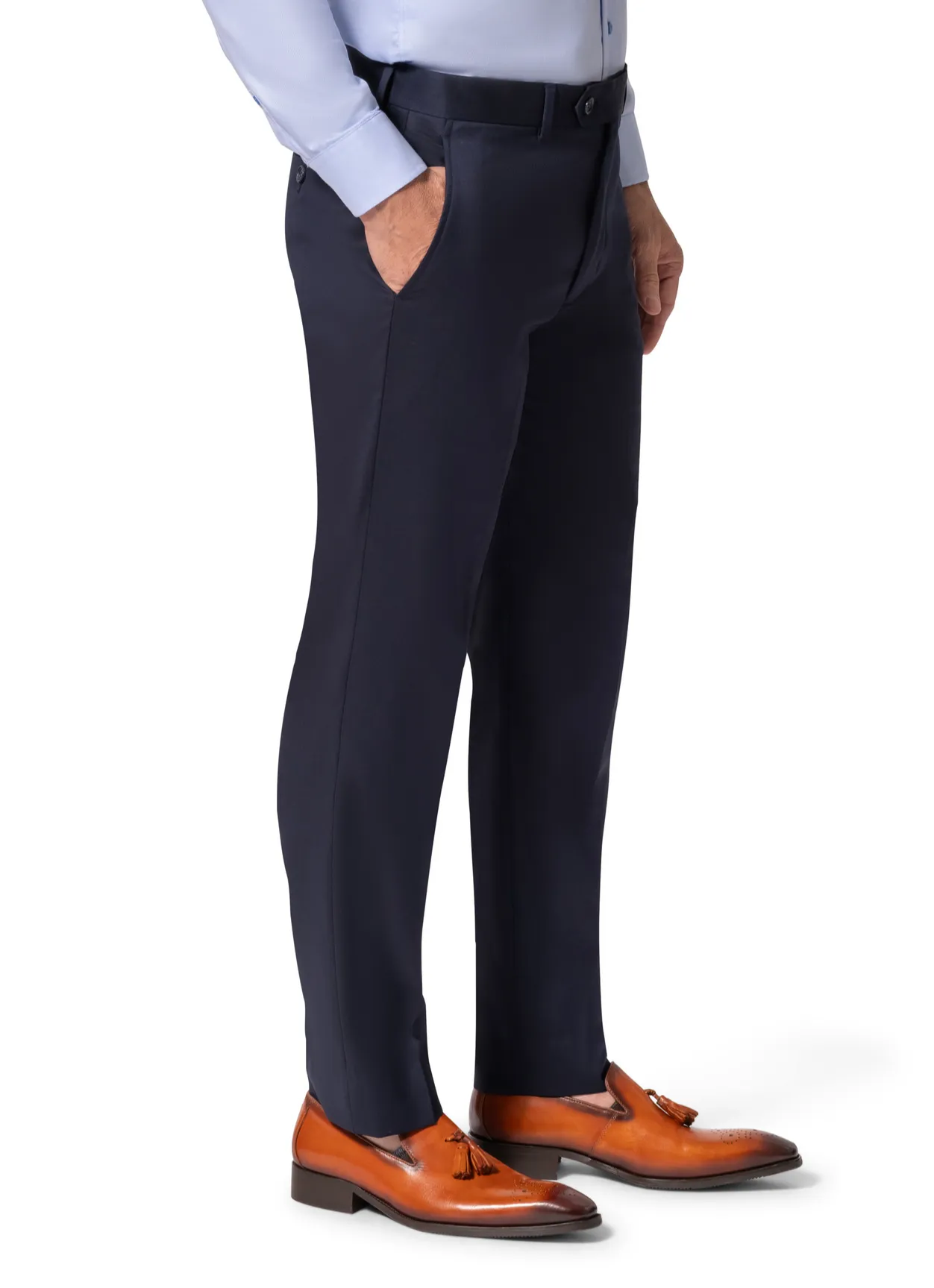 Berragamo - Reda | Modern Fit 2-Piece Solid Suit - Navy