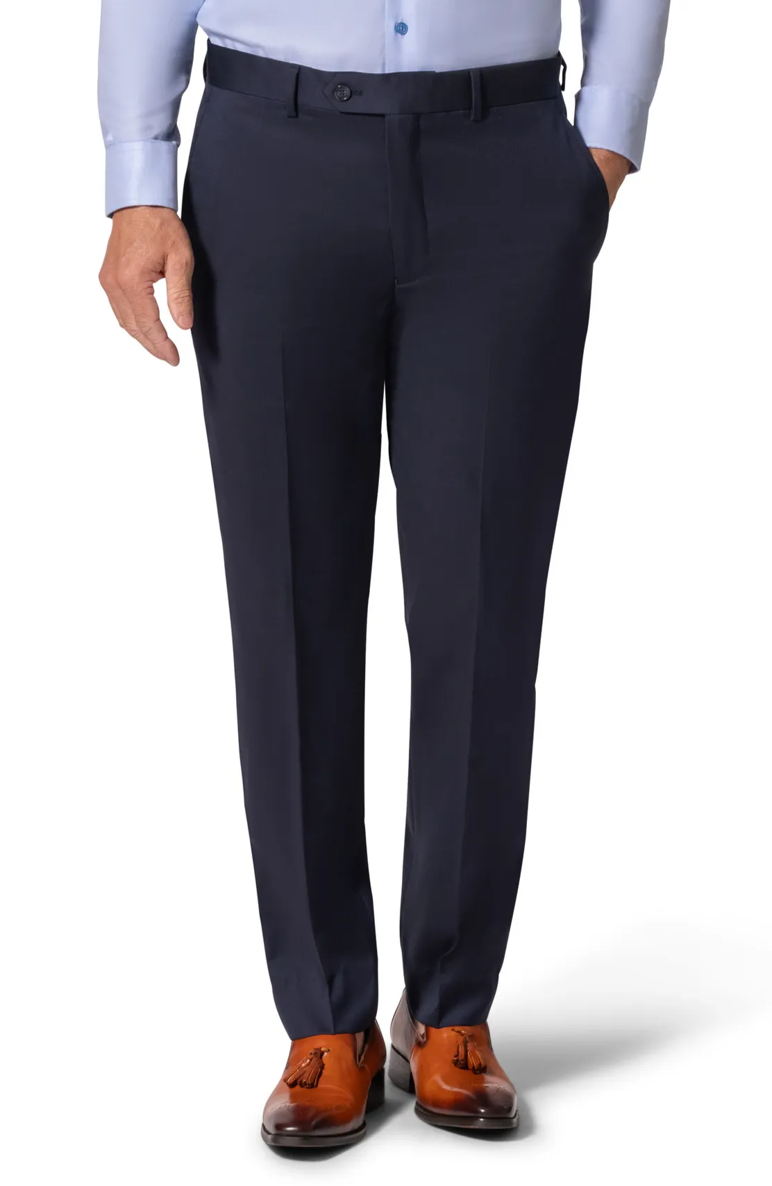 Berragamo - Reda | Modern Fit 2-Piece Solid Suit - Navy