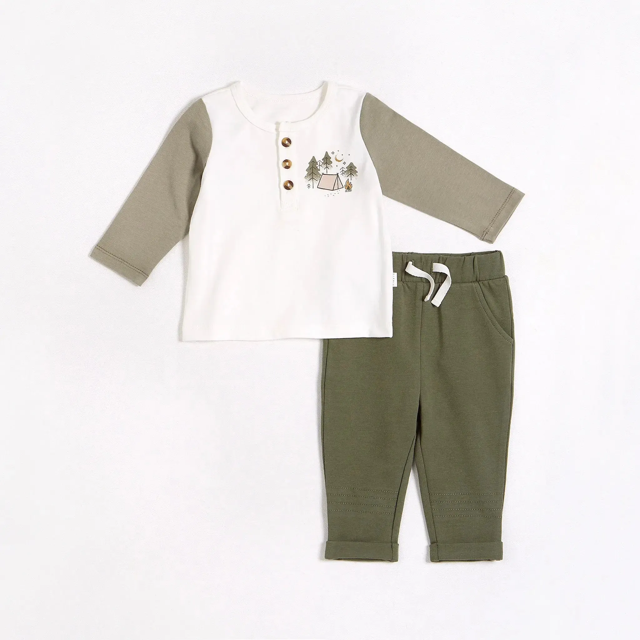 Camping Park Henley Outfit Set | Petit Lem