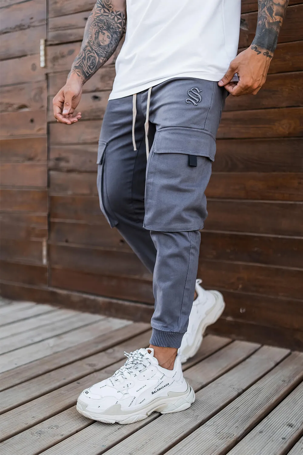 Cargo Tech Utility Pants - Grey