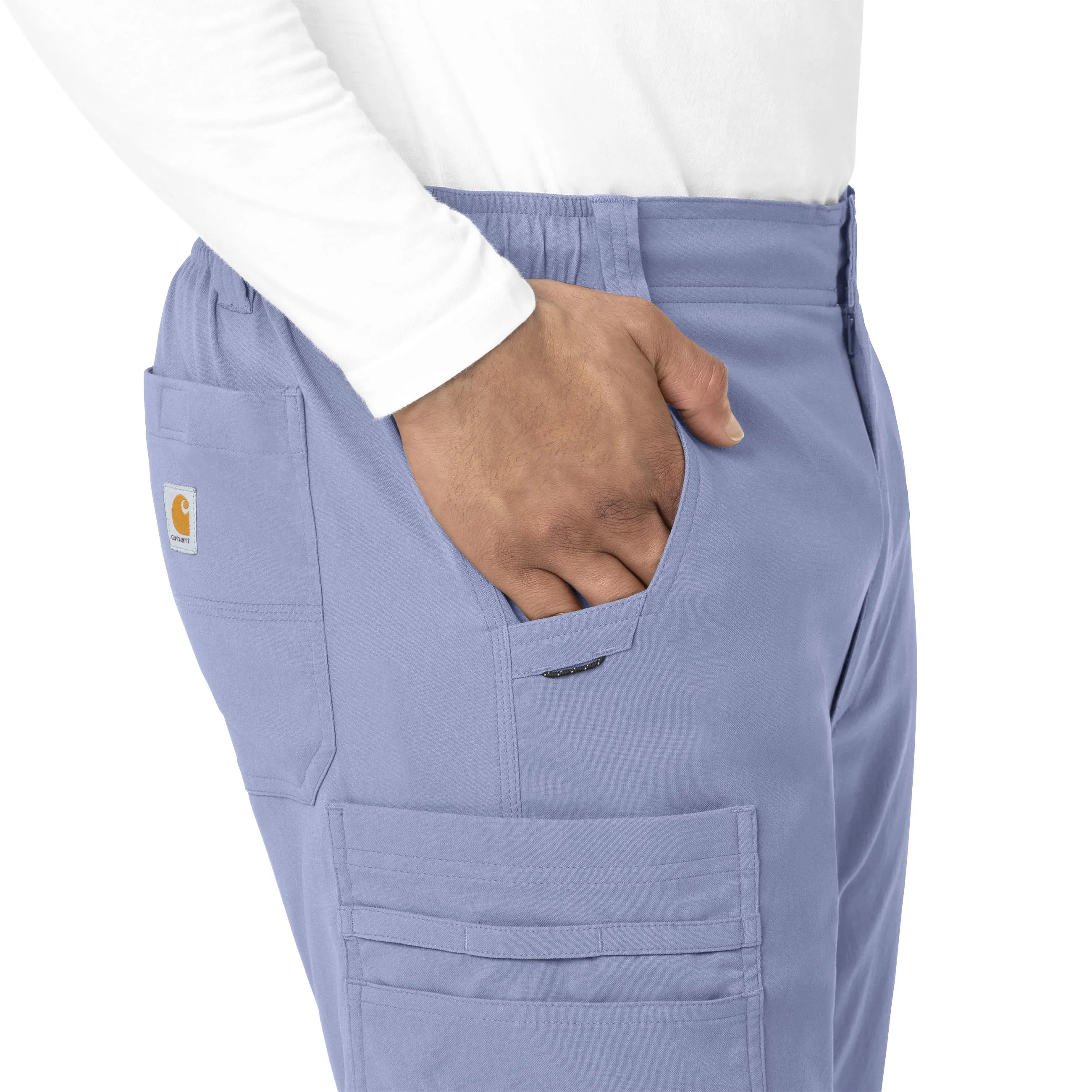 Carhartt Rugged Flex Peak Men's Straight Leg Cargo Scrub Pant - Ceil Blue