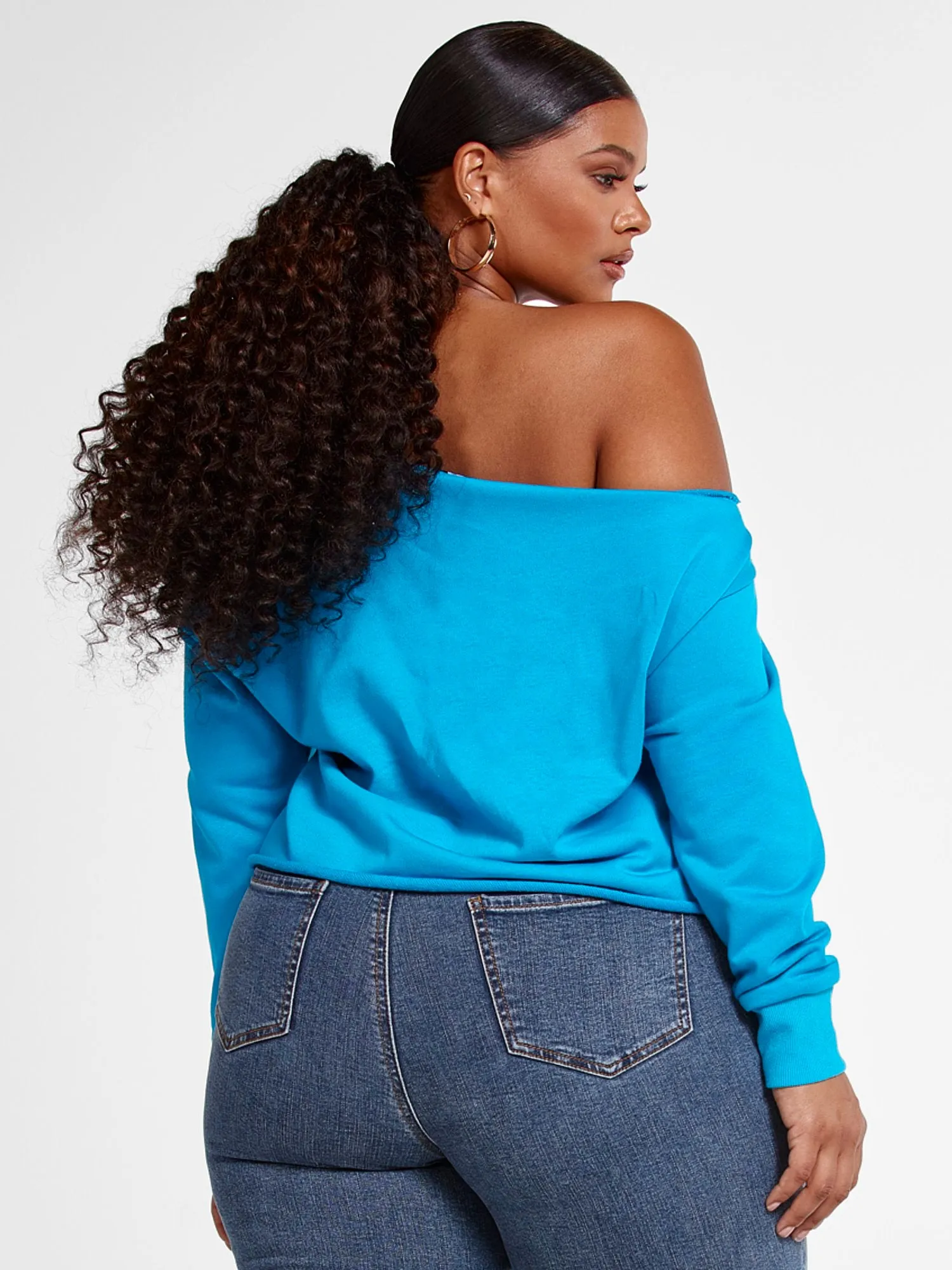 Daphne Off The Shoulder French Terry Top