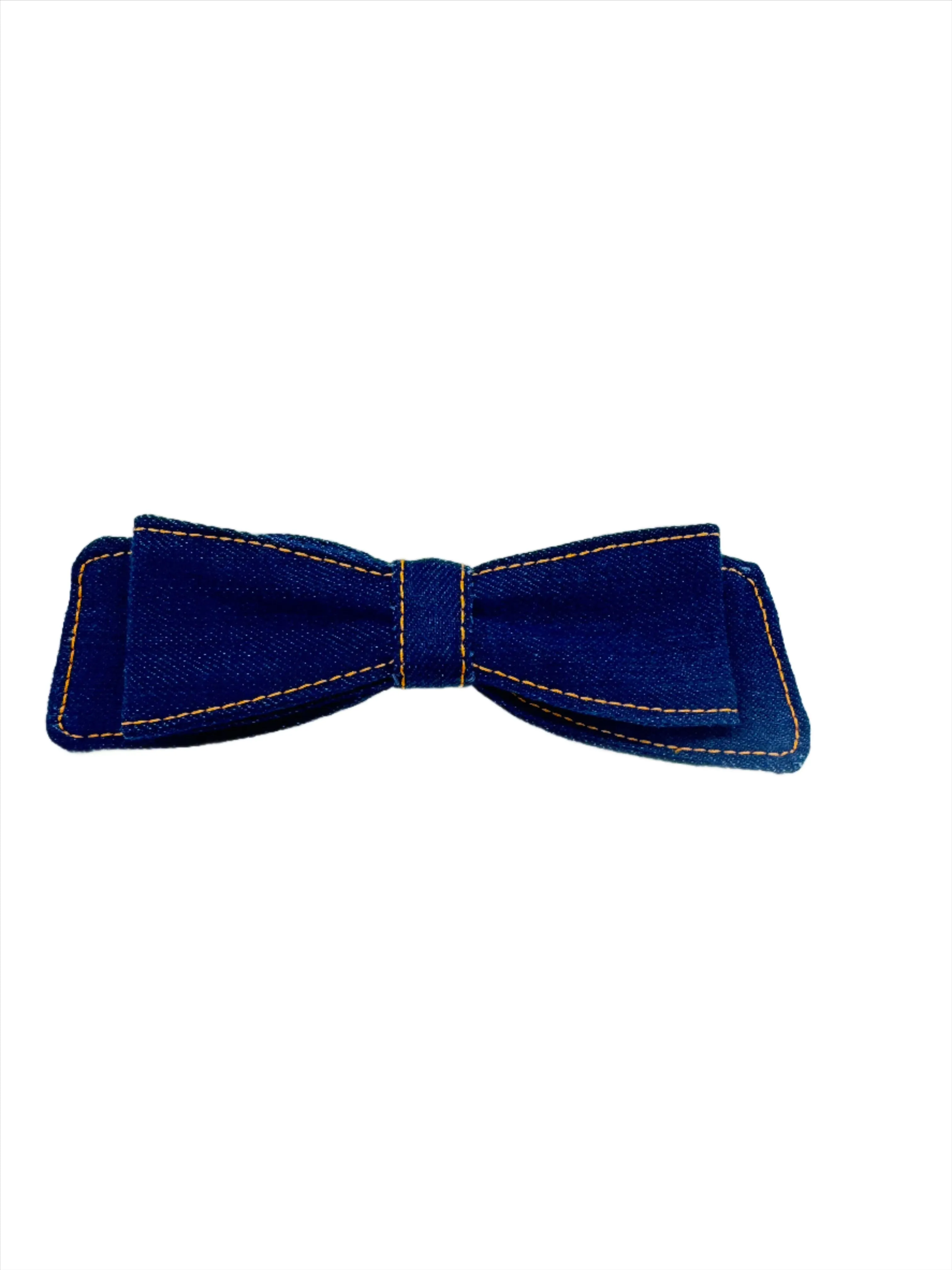 Denim Hair Bows