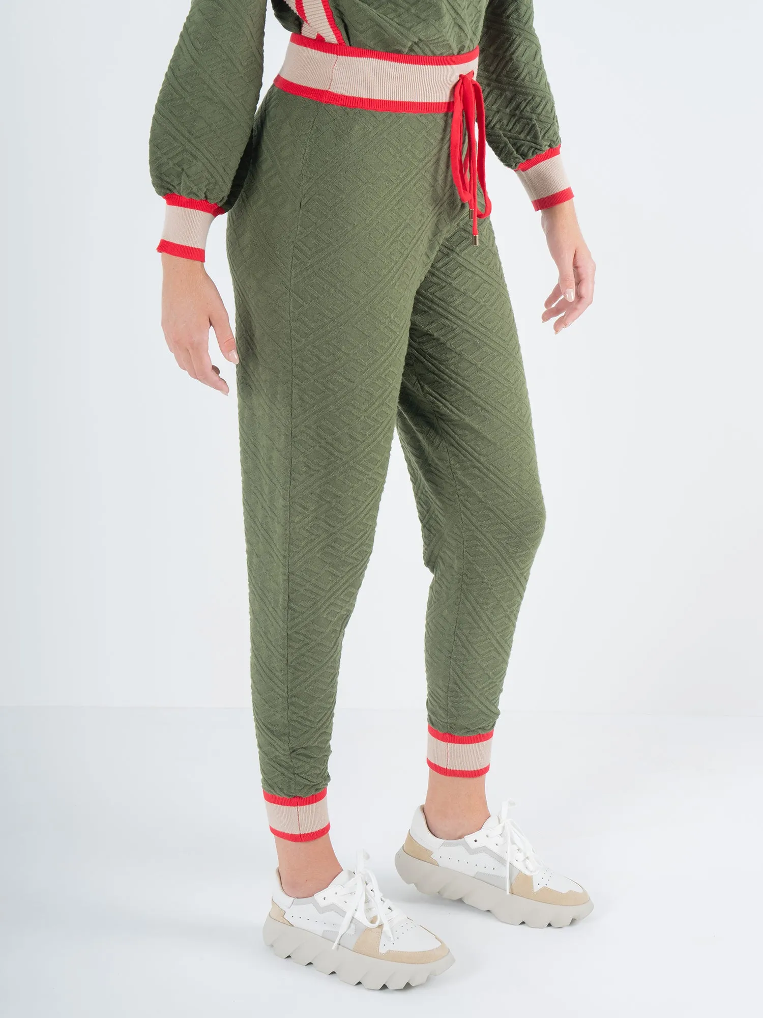 Downtown Jogger - Olive Night Monogram