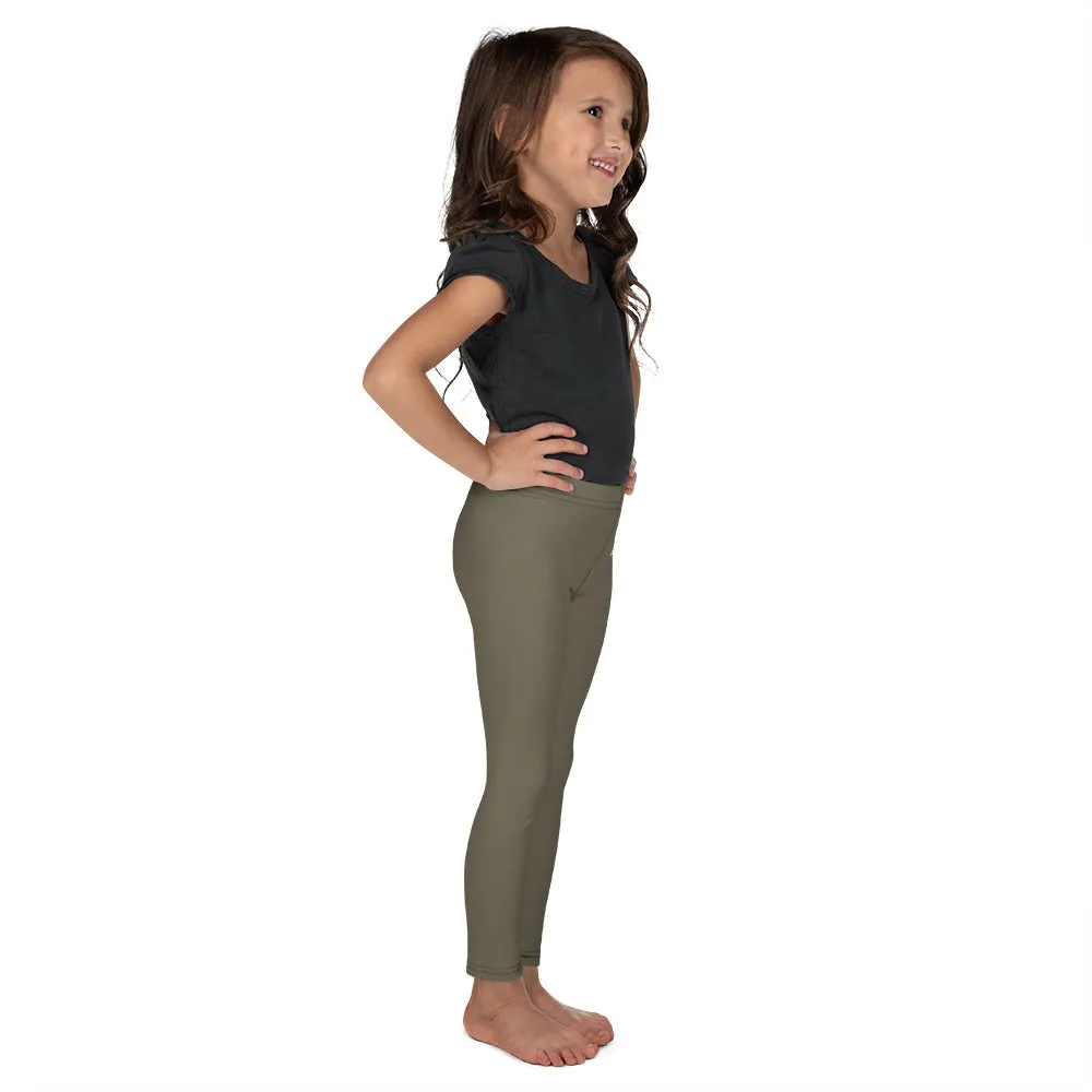 ELEVATED ESSENTIALS, THE PERFECT KID'S LEGGING ARMY GREEN