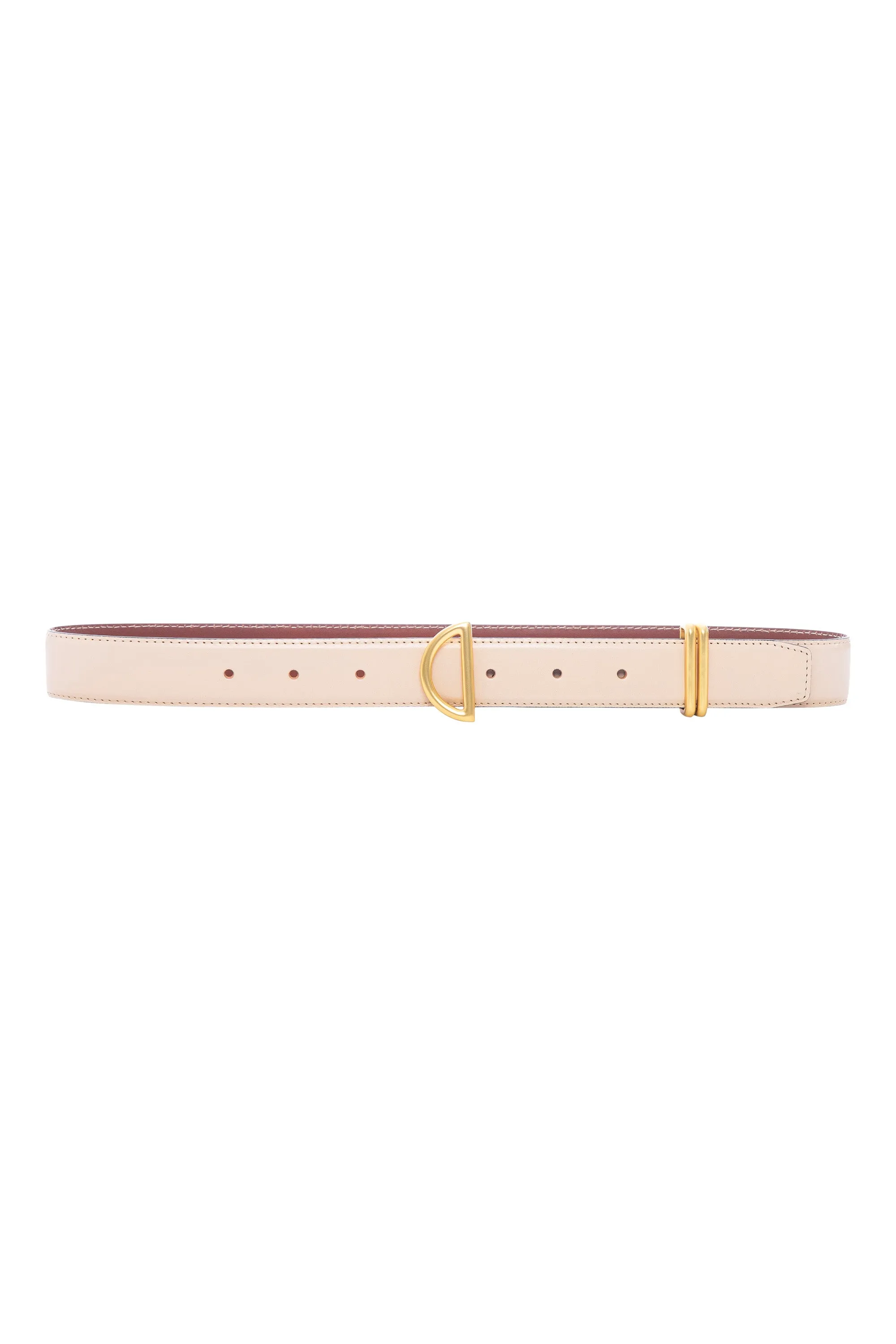 Frame Denim Crescent Belt in Beige