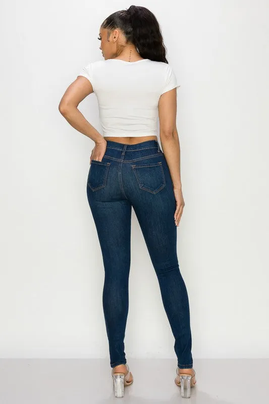 High Rise Skinny 2 Pocket Jeans