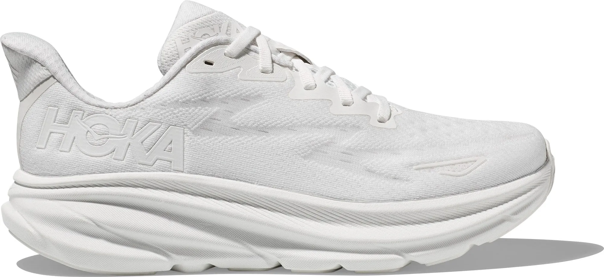 HOKA CLIFTON 9 WOMENS WHITE/WHITE