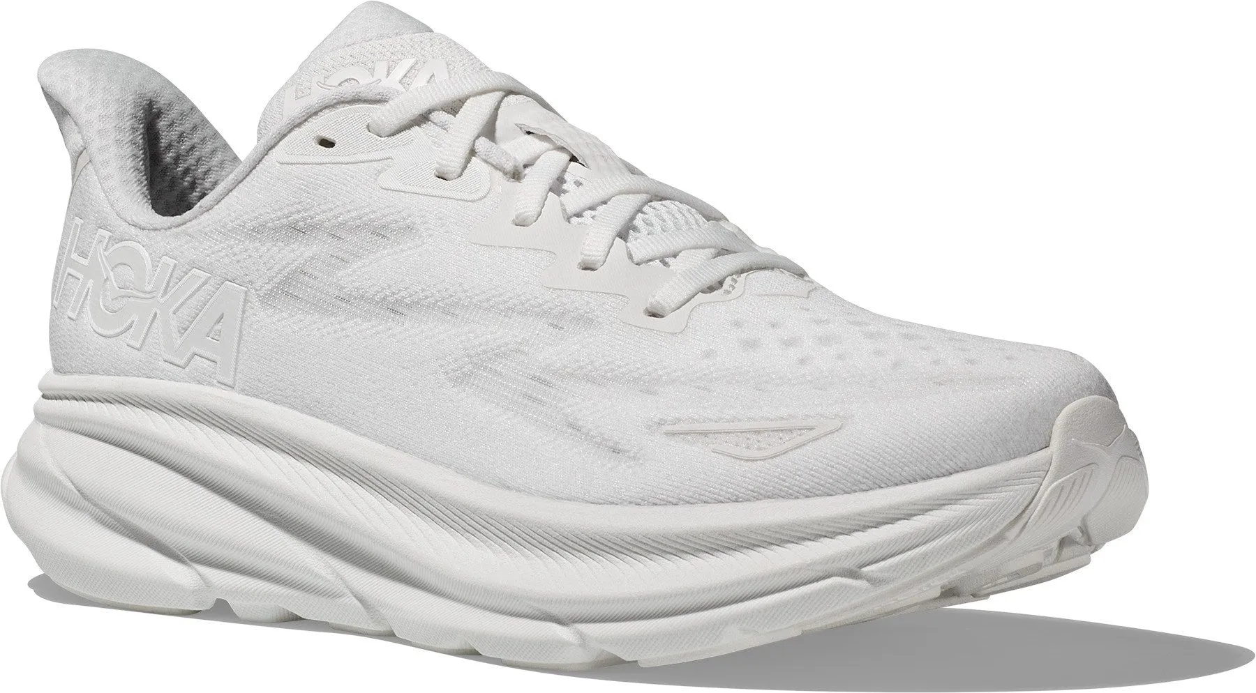 HOKA CLIFTON 9 WOMENS WHITE/WHITE