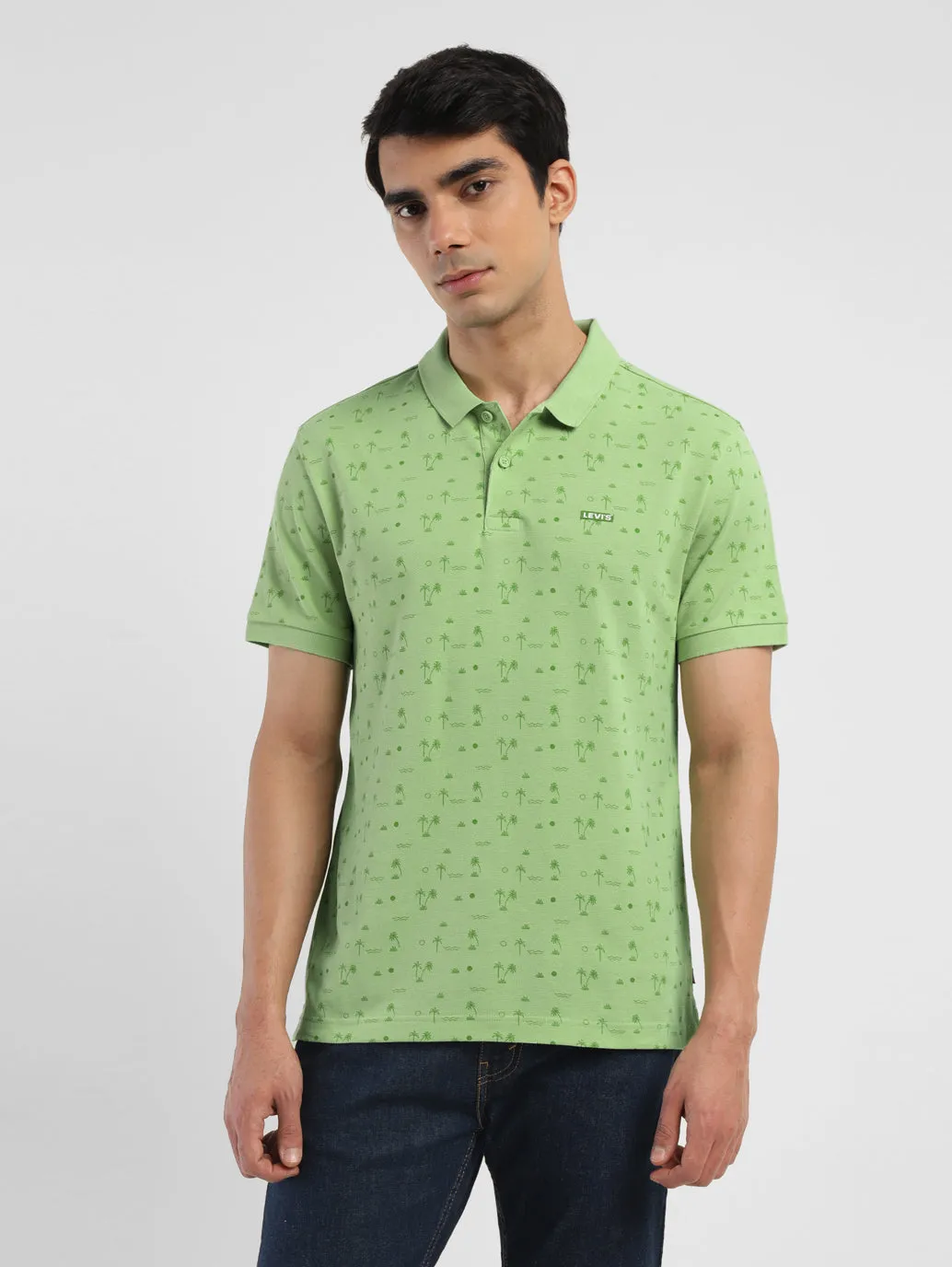 Men's All Over Printed Polo T-shirt