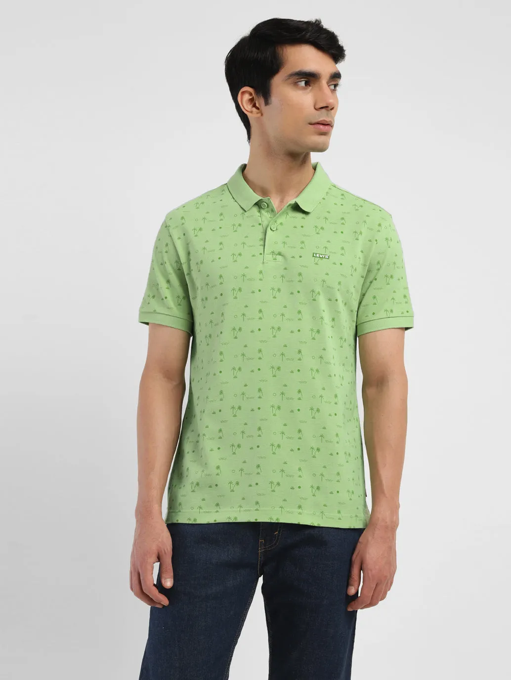 Men's All Over Printed Polo T-shirt