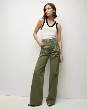 Mia Wide-Leg Pleated Pant