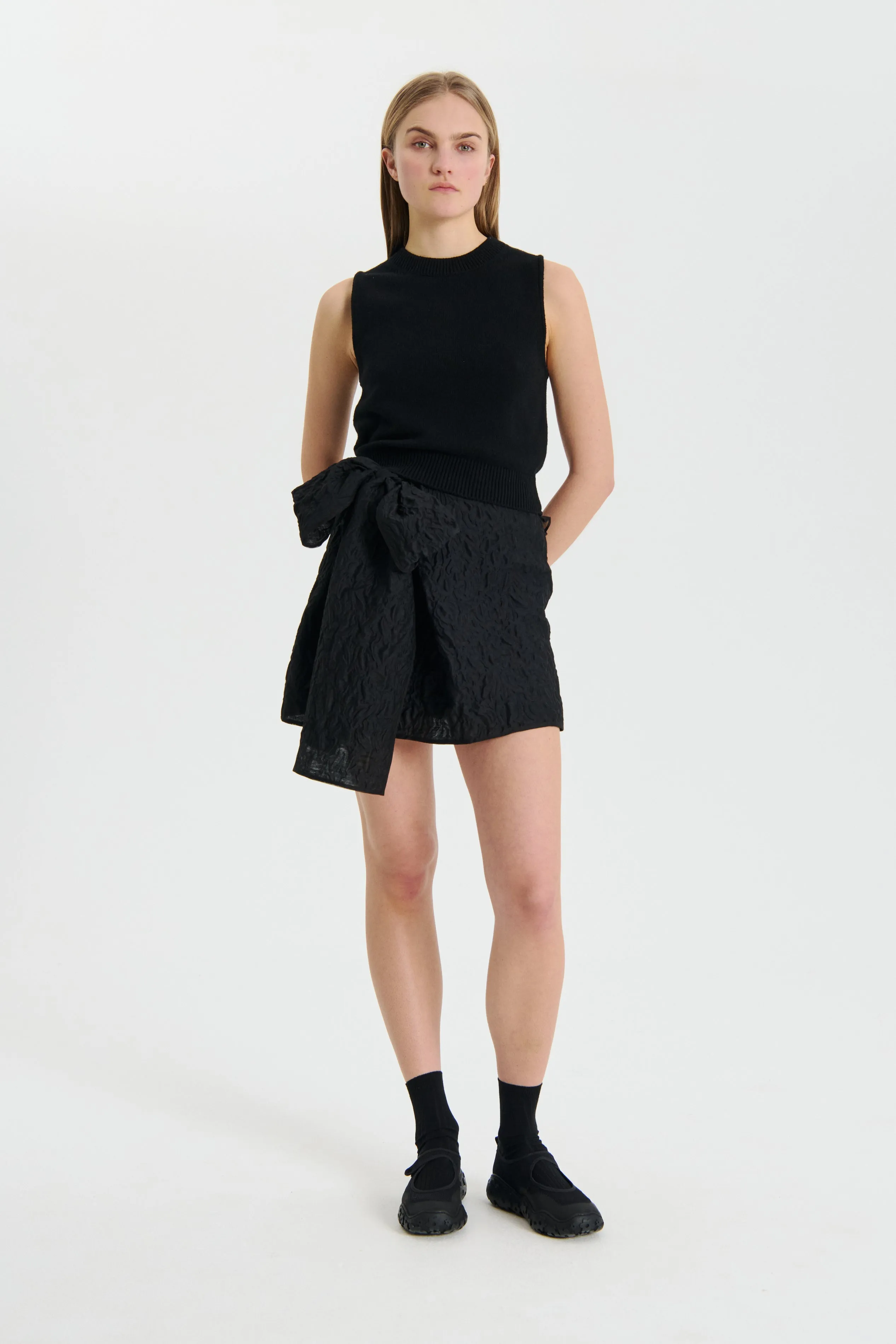 OLIVIER | VEST RECYCLED CASHMERE BLACK