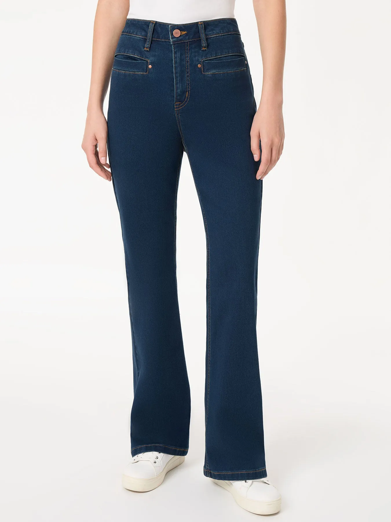 Petite Lexington Flare Jeans, West Point Wash