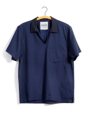 PHILIP | Short Sleeve Pull-On Shirt | Indigo