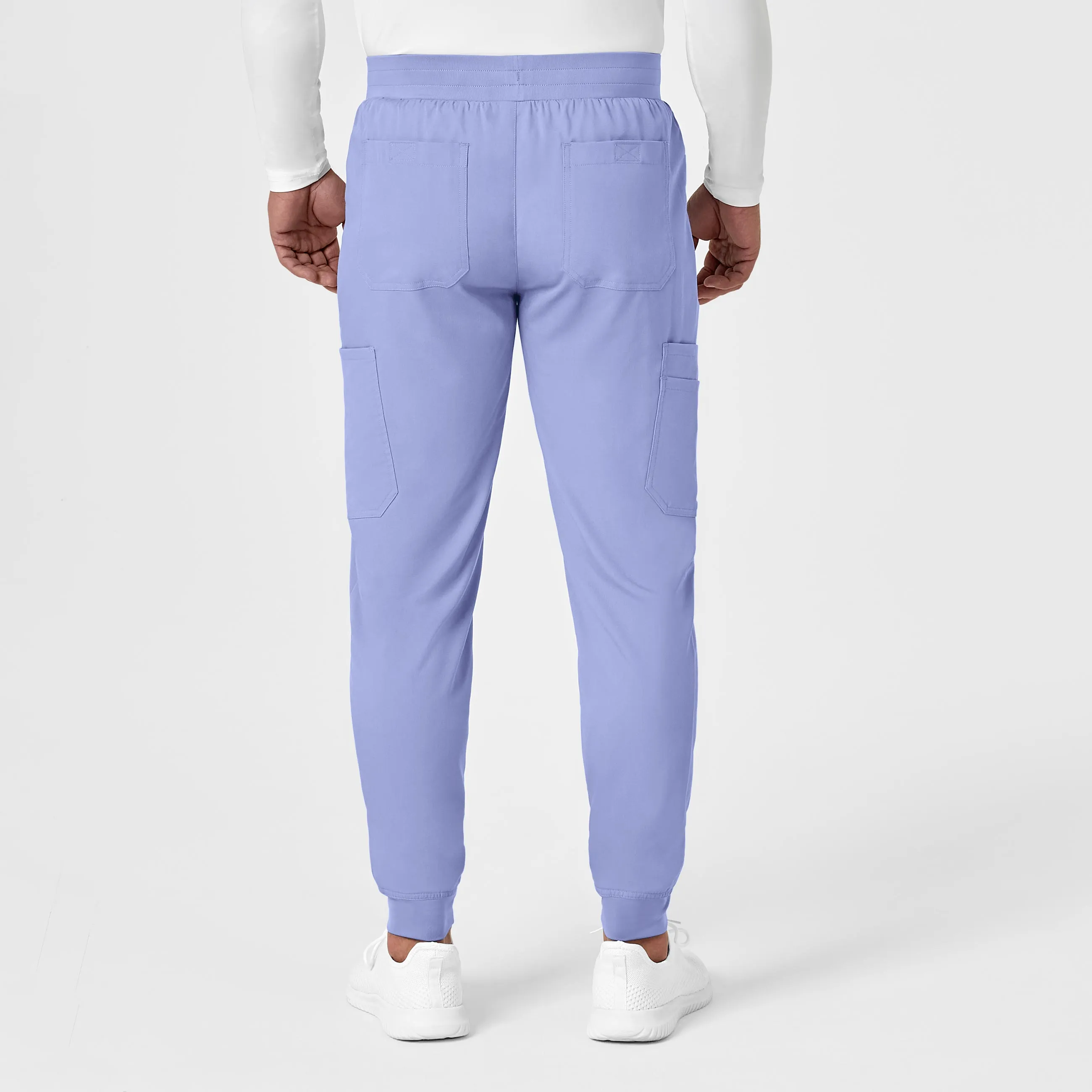 PRO Men's Cargo Jogger Scrub Pant - Ceil Blue