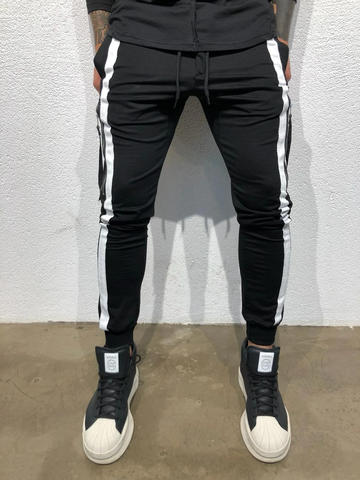 Sneakerjeans - Black Striped Jogger Pant B303 Joggers