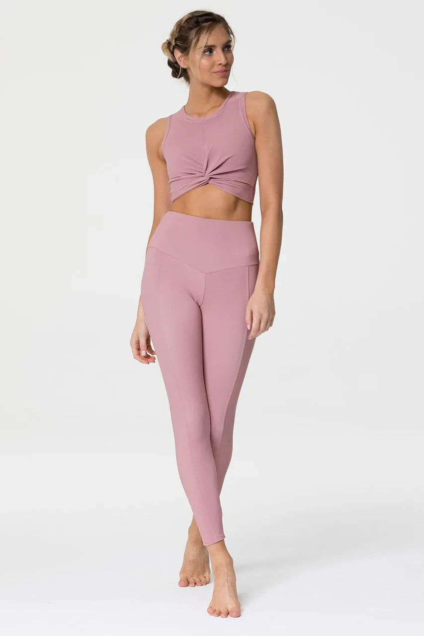 Sweetheart Midi Legging -Antique Rose