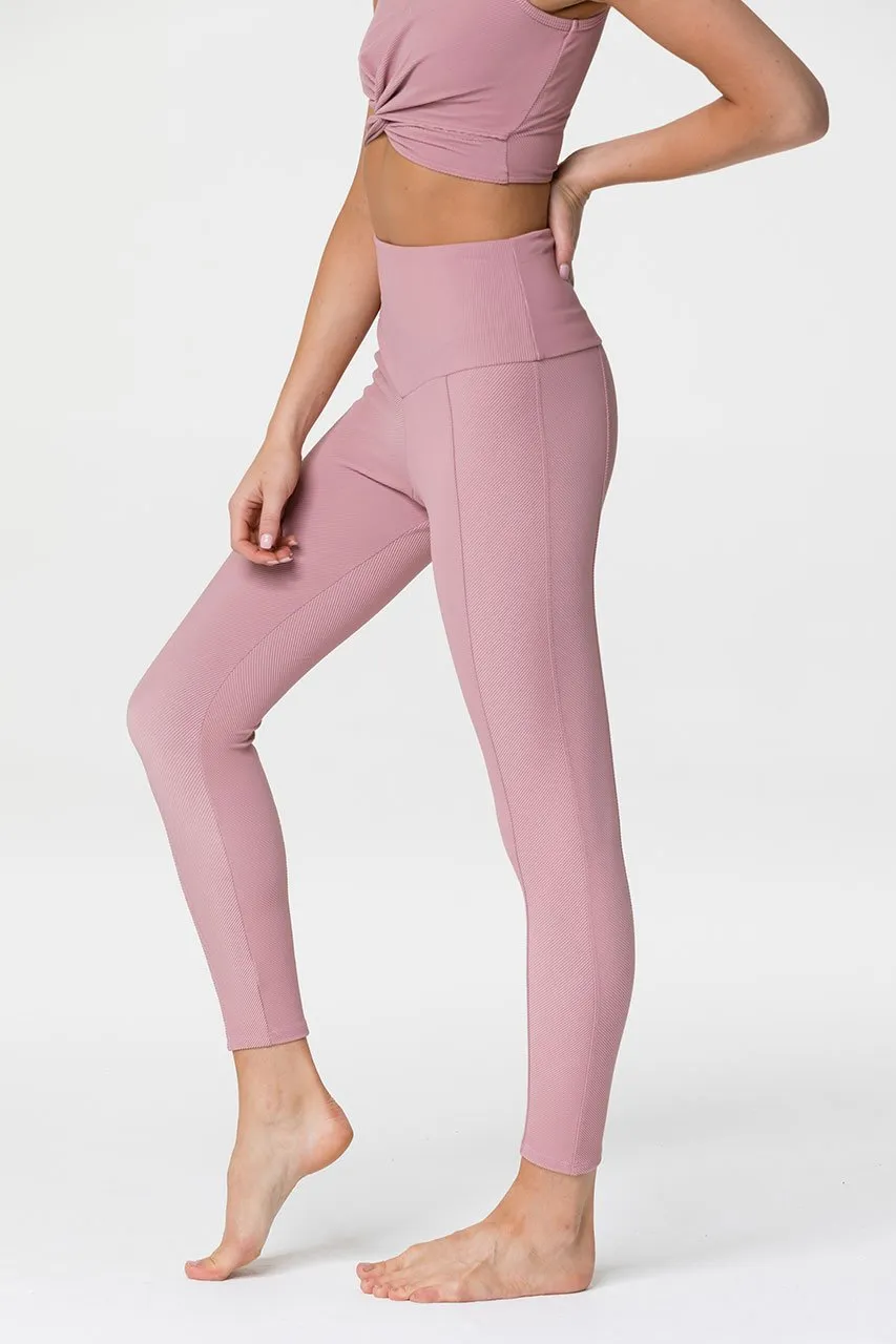 Sweetheart Midi Legging -Antique Rose