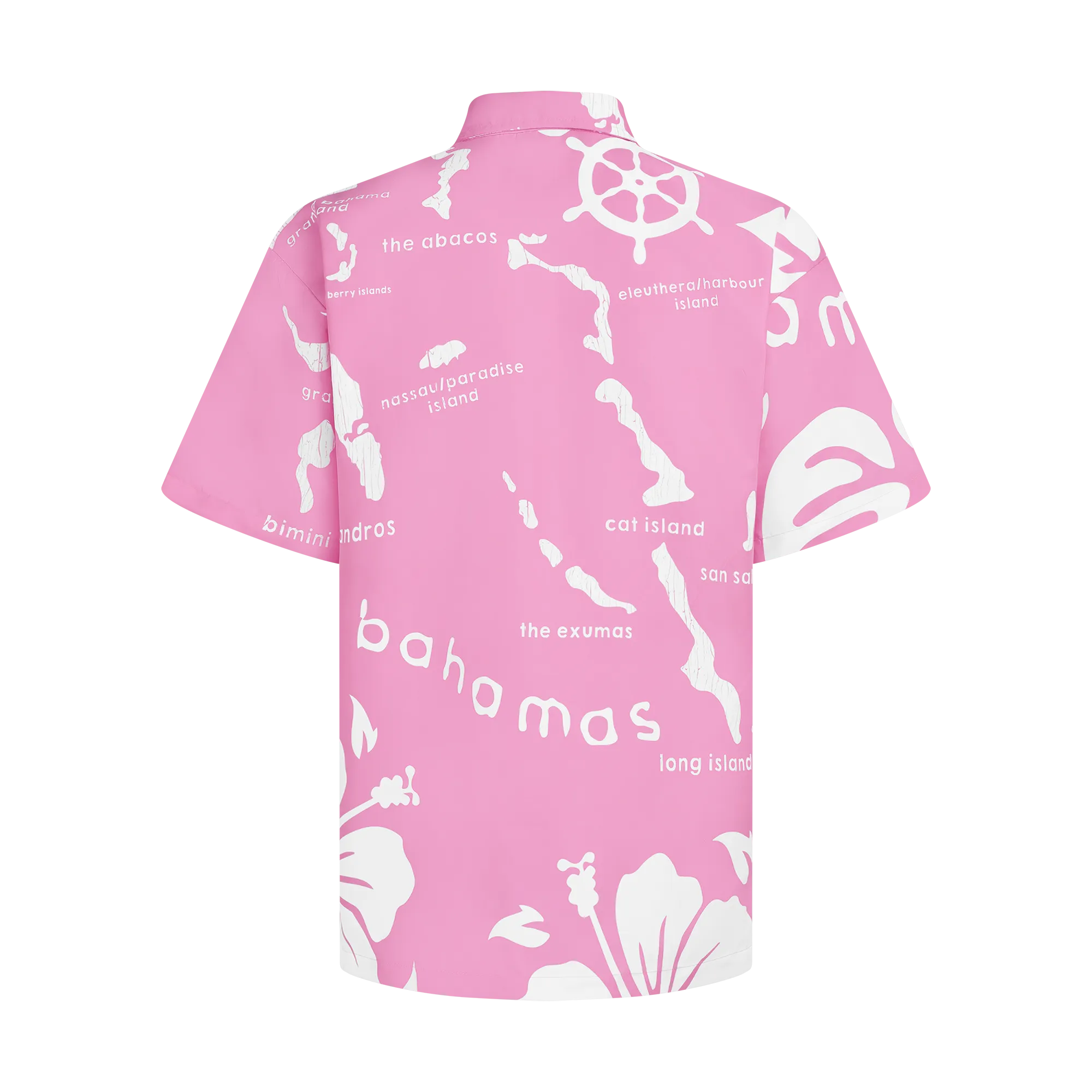 THE ARCHIPELAGO BUTTON UP- PINK & WHITE