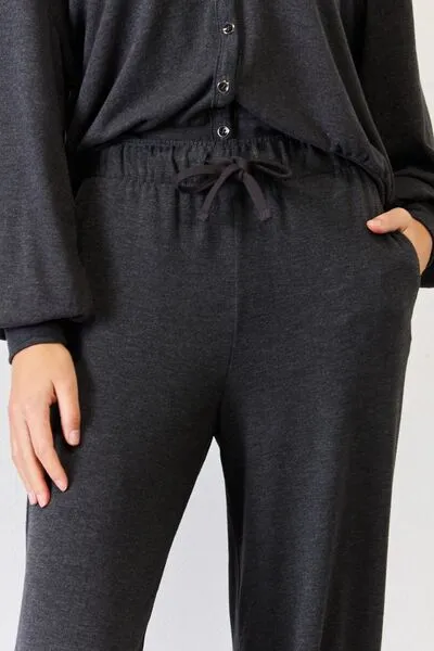 Ultra Soft High Waist Drawstring Lounge Joggers