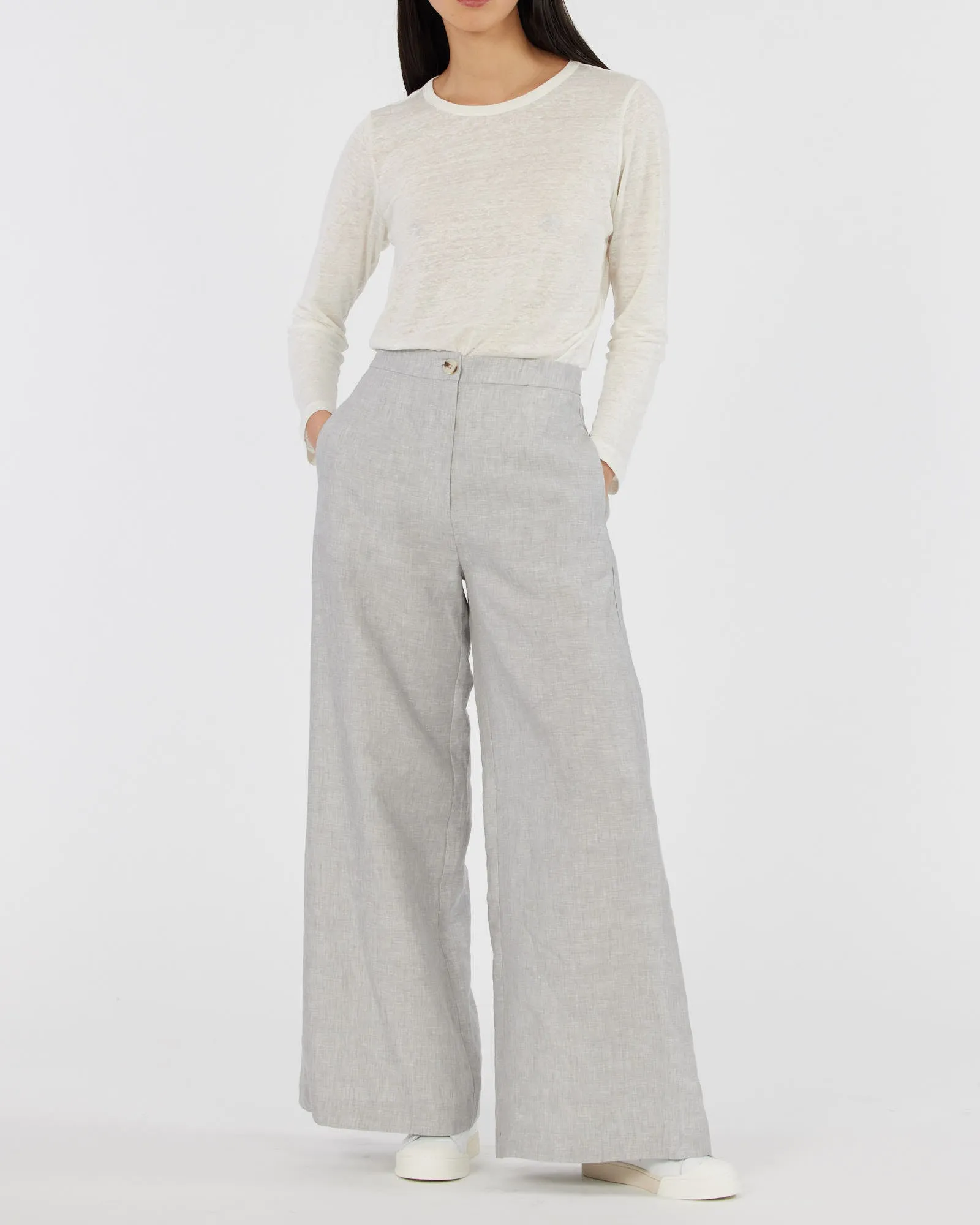 Vento Linen Pant - Cloud