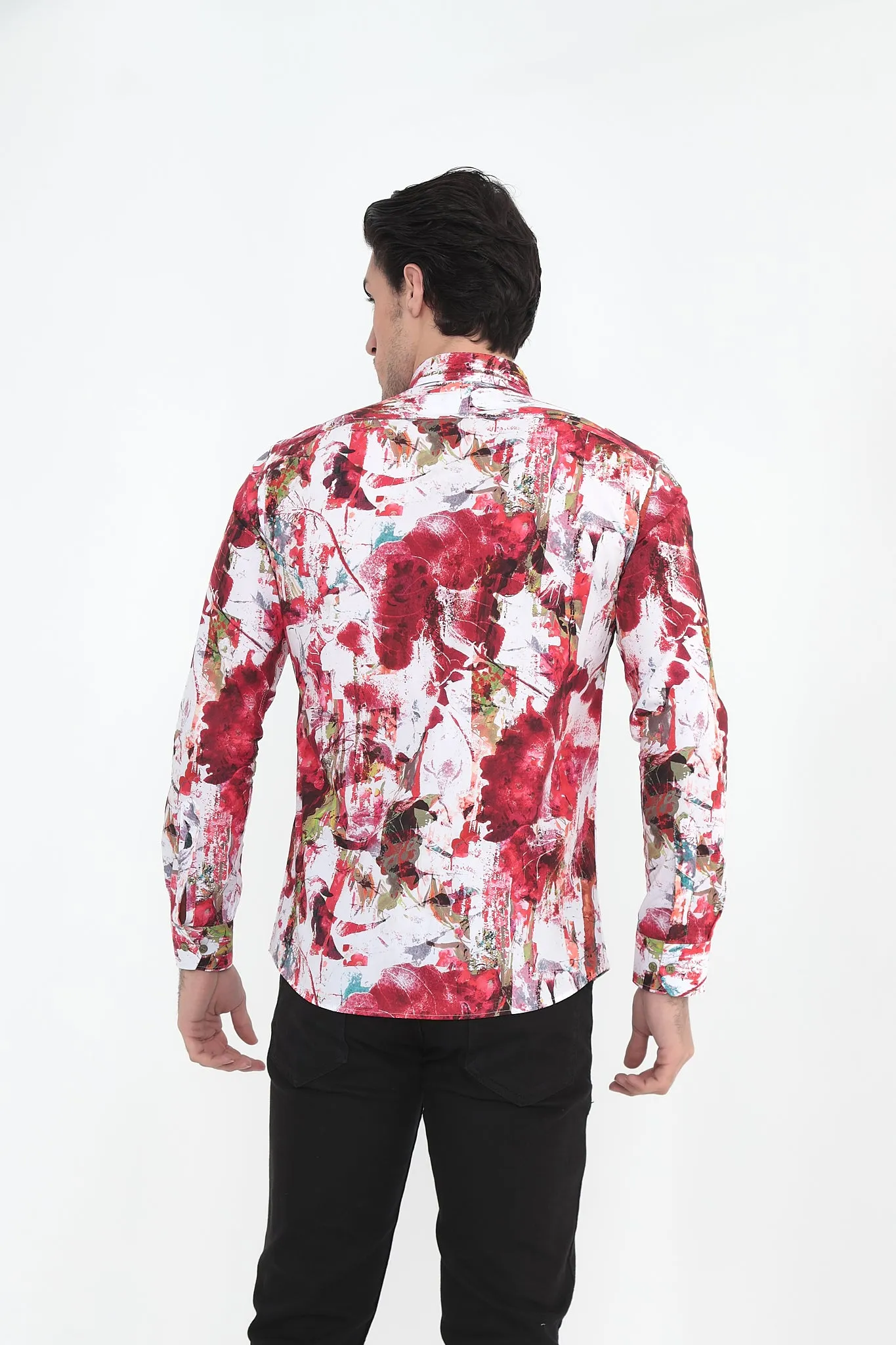 Vercini Abstract Expressionist Cotton Shirt